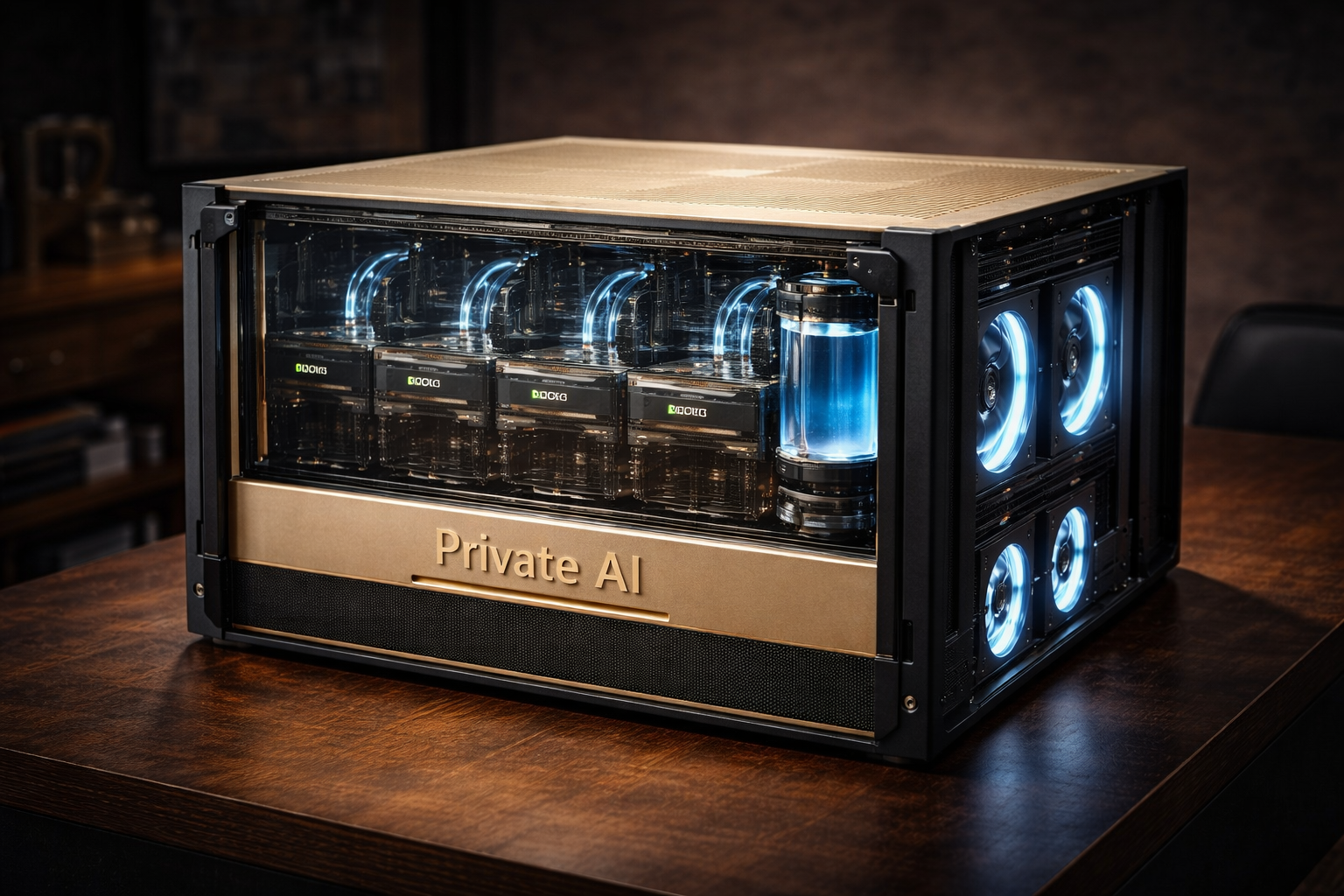 Private AI Server in home office