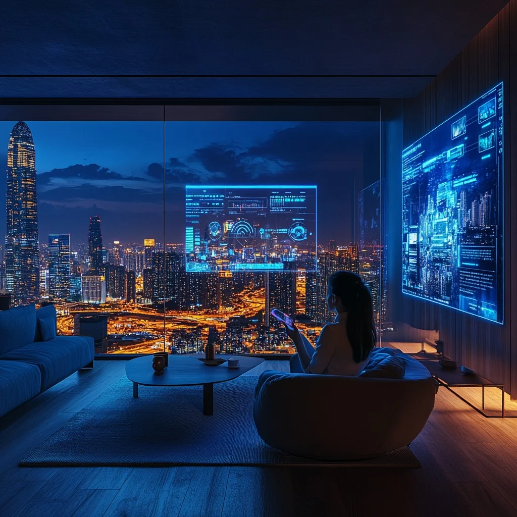 Urban smart home evening